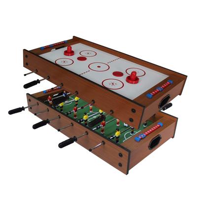 KICK Duo 30‚" 2-in-1 Mini Tabletop - Combo Game Table Set for Playroom, Kids, Children - Foosball Table and Push Hockey Table