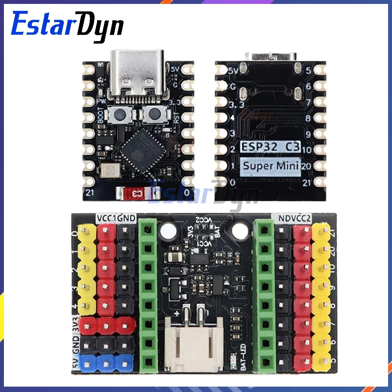 Estardyn ESP32-C3 MINI carte de développement ESP32 SuperMini carte de développement = carte de développement WiFi Bluetooth carte d