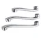 Tuyau d'extension de robinet de cuisine en acier inoxydable, 18/22/25cm, sortie d'eau murale, Tube d'extension coudé, pièce de robinet de cuisine de salle de bains
