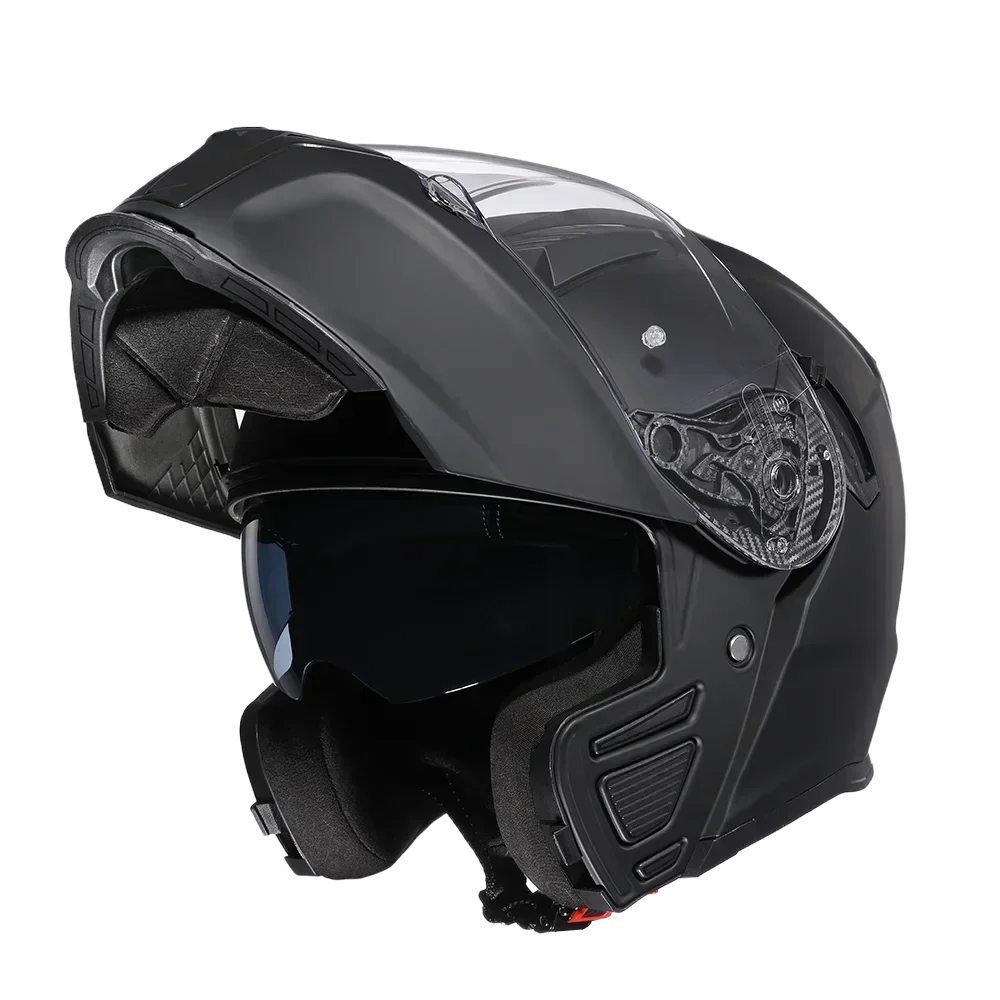 Casque de Moto rabattable avec lunettes de soleil visière double lentille casque de Moto intégral casques de Moto Cyril équipements de Moto