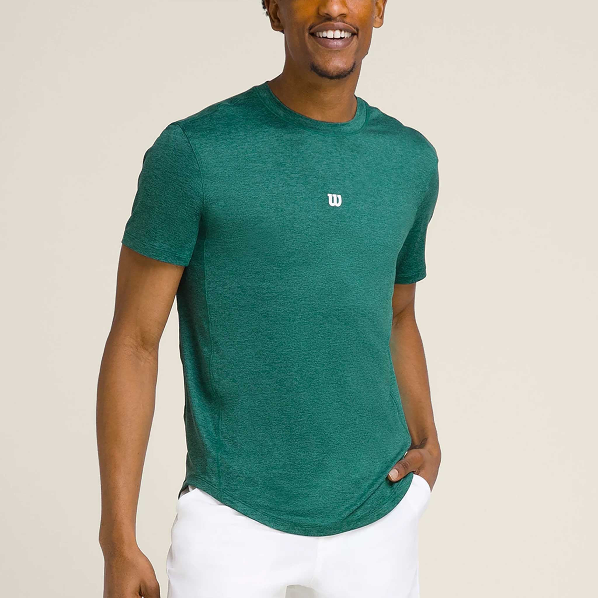 Wilson Everyday Performance Tee Men's Tennis Apparel Field Green