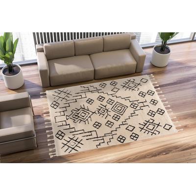 Teppich KAYOOM "Loris 525", weiß, B:160cm H:22mm L:230cm, Polypropylen, Teppiche, 144.000 Points / qm, Ethno-Design, weiche Haptik Image
