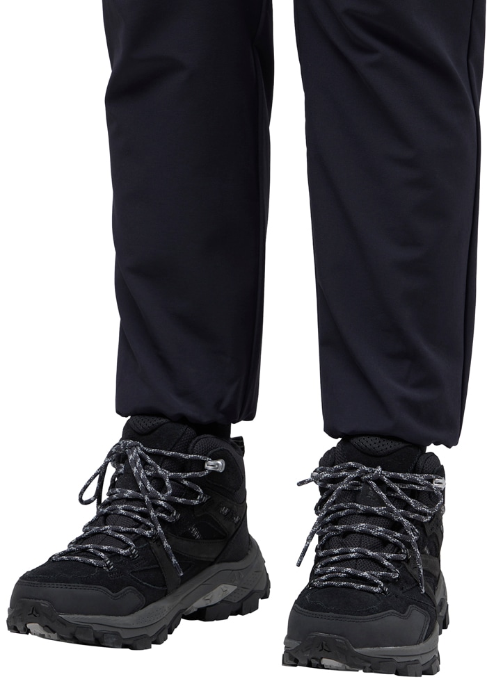 Wanderstiefel JACK WOLFSKIN "VOJO TOUR LT TEXAPORE MID W", Damen, Gr. UK 3,5 - EU 36, Normalschaft, grau (phantom), Oberstoff: LEDER ; ;Obermaterial 2: Synthetik; Futter: Texapore Ecosphere Pro ;Sole: / EVA; 100% / EVA, Schuhe Wanderstiefel