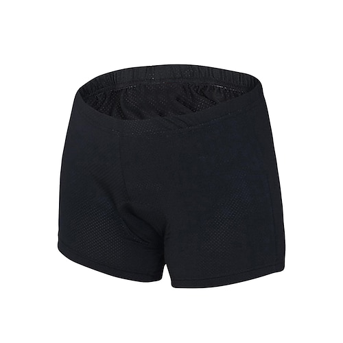 Damen Fahrradunterwäsche-Shorts Fahrradhose Fahhrad Gepolsterte Shorts / Chamois Unterteile Rennpassform Sport Schnelltrocknend Leicht Weich Reduziert Reibung Schwarz Bekleidung Fahrradbekleidung
