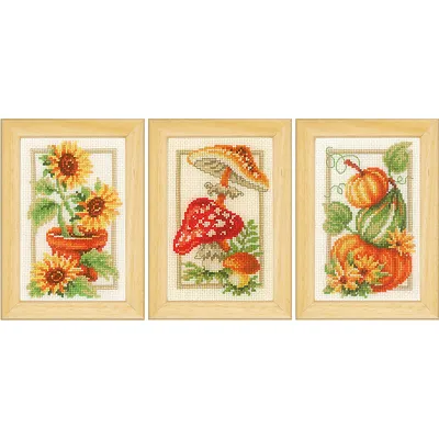 Stickbilder Herbst, 8 x 12 cm, 3er-Set