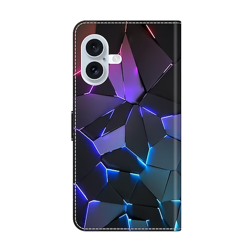 Handy Hülle Handyhüllen Für iPhone 16 15 14 Pro Max Plus 13 12 11 Pro Max Mini Rückseite Mit Ständer Stoßfest Retro PU-Leder Image