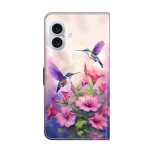 Handy Hülle Handyhüllen Für iPhone 16 15 14 Pro Max Plus 13 12 11 Pro Max Mini Rückseite Mit Ständer Stoßfest Retro PU-Leder Image
