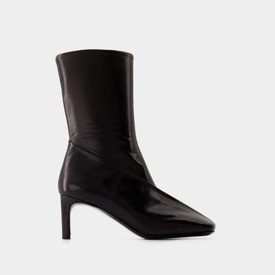 Stiefeletten Jil Sander - Leder - Schwarz