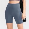 Per donna Shorts da Palestra Shorts da yoga Shorts da allenamento con Tasca per Telefono Vita Alta Yoga Allenamento in Palestra Pilates Pantaloncini Grafico Grigio scuro Nero Verde scuro Spandex Gli