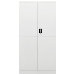 vidaXL Schließfachschrank Weiß 90x40x180 cm Stahl Image