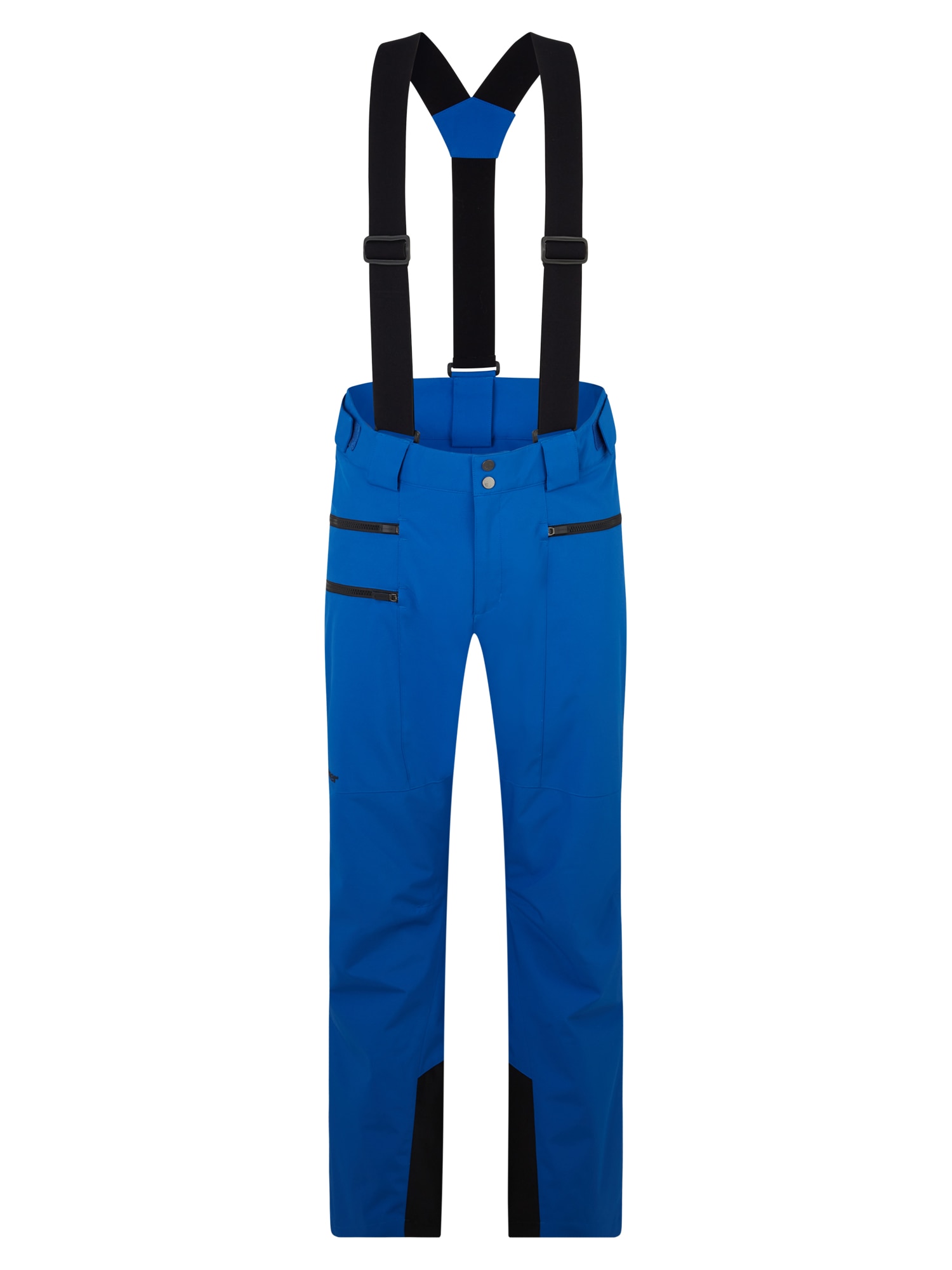 Skihose ZIENER "TRONADOR", Herren, Gr. 54, EURO-Größen, blau (mittelblau), Obermaterial alle Farben außer Farbe dark jungle tex: 100% Polyester recycled, Obermaterial Farbe dark jungle tex: 72% Polyester, 28% Polyester recycled;Futter: 100%...