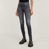 Skinny-fit-Jeans G-STAR "3301", Damen, Gr. 31, Länge 32, schwarz (faded schwarz magnet), Denim/Jeans, Obermaterial: 91% Baumwolle, 7% Elastomultiester, 2% Elasthan, casual, skinny fit normal, Jeans, mit Stretch