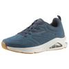 Sneaker SKECHERS "TRES-AIR UNO", Herren, Gr. 42, blau (navy), Lederimitat, sportlich, Schuhe, Freizeitschuh, Halbschuh, Schnürschuh mit Skech-Air-Luftpolsterung