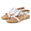 Sandale LASCANA "Sommerschuh", Damen, Gr. 42, weiß (weiß, silberfarben), Obermaterial: 100% Rindsleder. Futter: 100% Schweinsleder. Decksohle: 100% Rindsleder. Laufsohle: 100% Synthetik, mehrfarbig, metallic, elegant, Schuhe, Sandalette, Sommerschuh...