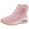 Schnürboots SKECHERS "UNO RUGGED - FALL AIR", Damen, Gr. 38, rosa, Lederimitat, Textil, unifarben, sportlich, Schuhe, Winterboots mit Air-Cooled Memory Foam Komfort-Innensohle
