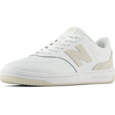 Sneaker NEW BALANCE "BB80", Gr. 47,5, weiß (weiß, beige), Leder, sportlich, Schuhe, von dem New Balance 550 inspiriert