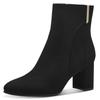 Stiefelette MARCO TOZZI BY GMK, Damen, Gr. 37, schwarz, Textil, unifarben, Veloursleder, elegant, Schuhe, Blockabsatz, Abendschuh, Businessschuh, Feel Me-Ausstattung