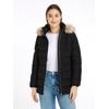 Steppjacke TOMMY HILFIGER, Damen, Gr. XS (34), schwarz, Obermaterial: 100% Polyester. Futter: 100% Polyester. Wattierung: 70% Daunen, 30% Federn, modisch, regular fit, Langarm, Jacken, mit Logopatch