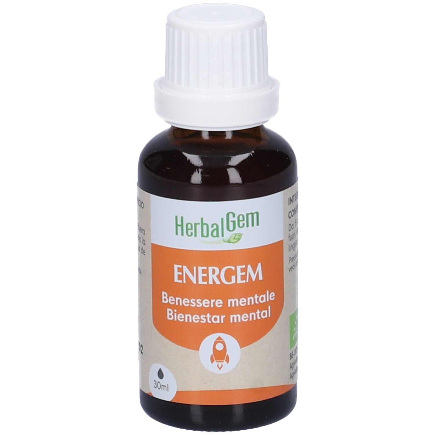 Herbalgem Energem Benessere Mentale Concentrato di Gemme Fresche Gocce