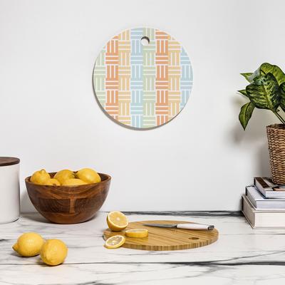 Mirimo Grid on Pastels Cutting Board