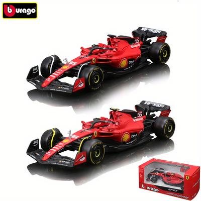 TEMU Burago 2023 1:43 #16 And #55 Alloy Racing Car Die Cast Model Car Ornaments Collection Gift, As , Christmas Gift