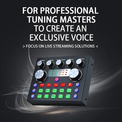 TEMU V8s Sound Card External Sound Card For Streaming/ Gaming/ Recording/ Singing Multi-platform Recording Live Streaming, Live Mixer/ Audio Interface/ Audio Mixer