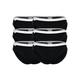 Lacoste Slip 6er Pack Damen schwarz, XL