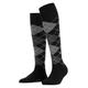 Burlington Damen Kniestrümpfe Marylebone W Kh Wolle lang gemustert 1 Paar, Schwarz Black 3000, 36-41