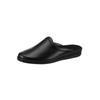 Pantoffel ROHDE, Herren, Gr. 39, schwarz, Glattleder, Schuhe