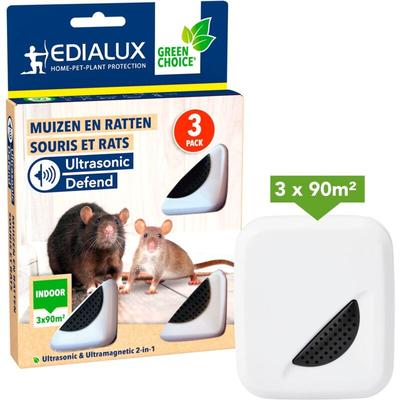 Mäusevertreiber und rattenabwehr, ultraschall anti-ratten 3er-pack, mäuse und ratten vertreiben,