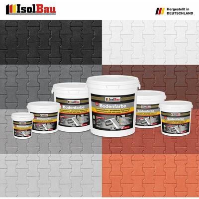 Bodenfarbe Betonfarbe 1,5kg - 25kg Bodenbeschichtung Fußbodenfarbe Kellerfarbe Farbe: Betongrau Image
