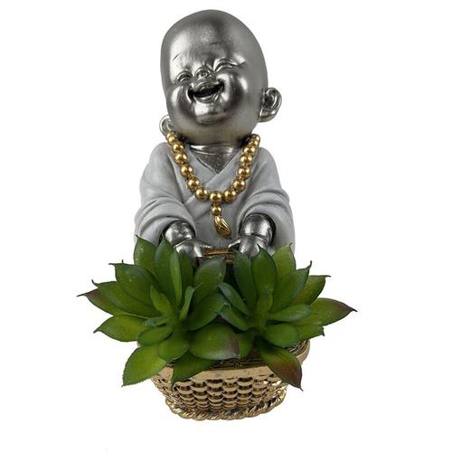 Signes Grimalt Figure Monk Buddas Silber Buddha Buddha - 15x12x8cm