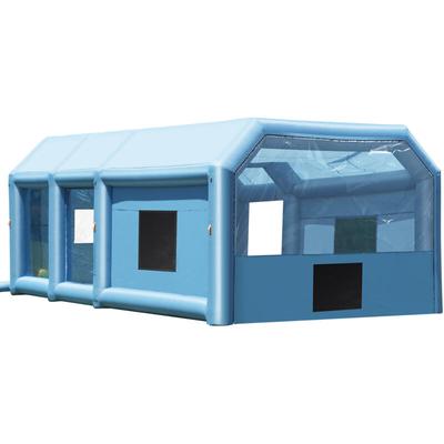 Vevor - Aufblasbare Lackierkabine, 9 x 4,8 x 3,6 m, Aufblasbare Spritzkabine, mit 950 w + 750 w Image