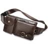 Genuine Leather Belt Bag For Men First Layer Cowhide Men's Shoulder Crossbody Bag Mobile Phone Belt Bag Men's Crossbody Bag