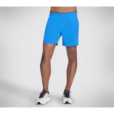 Skechers Men's Premier 7 Inch Short | Size 2XL | Blue/Red | Polyester/Spandex