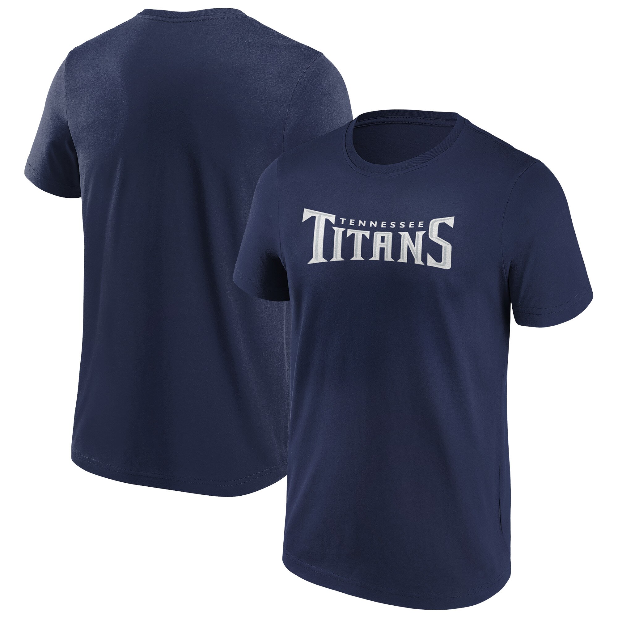Tennessee Titans Primary Color Wordmark T-Shirt - Herren - Groß & Groß Image