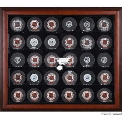 St. Louis Blues Mahagoni-Vitrine für 30 Pucks Image