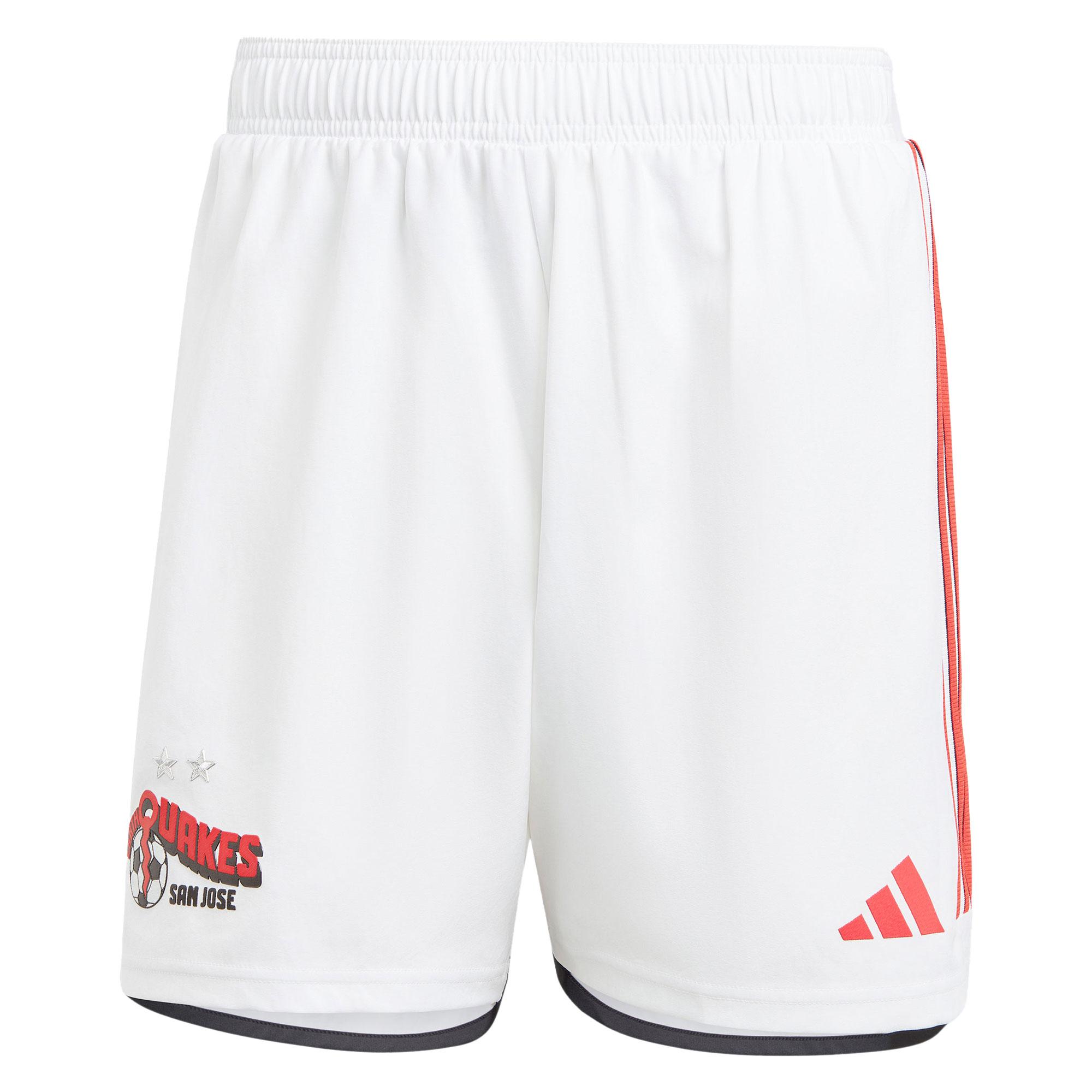 Weiße adidas San Jose Earthquakes 2024 Away Authentic Shorts für Herren Image