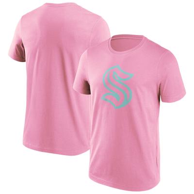 Seattle Kraken Fanatics Branded Fashion Color Logo T-Shirt - Pink - Herren Image