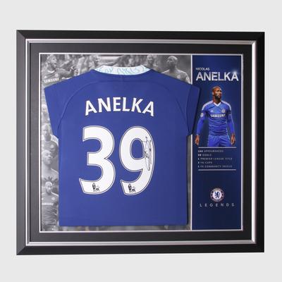 Signiertes gerahmtes Trikot von Nicolas Anelka 2022-23 Image