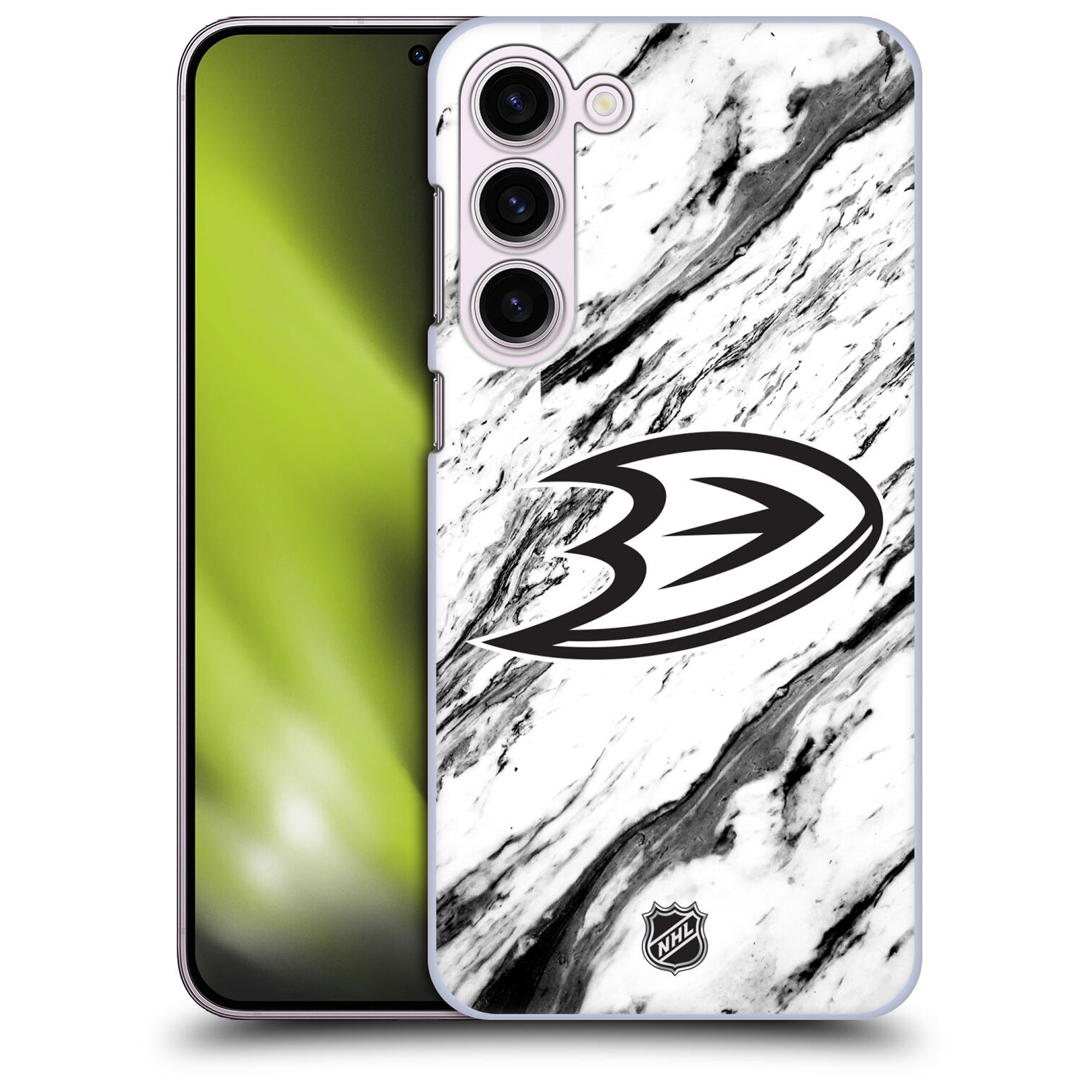 Anaheim Ducks NHL Marble Pattern Grafik Phone Case - Samsung Image