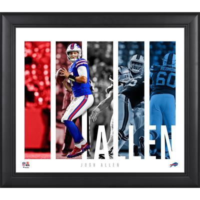 Josh Allen Buffalo Bills Gerahmte 15" x 17" Spielerpanel-Collage Image