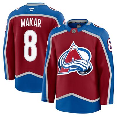 Burgunderrotes Cale Makar Colorado Avalanche Fanatics Premium-Heimtrikot für Herren Image