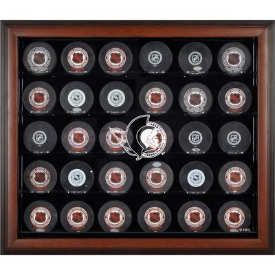 Ottawa Senators Braun gerahmte (2020-heute) 30-Puck-Vitrine Image