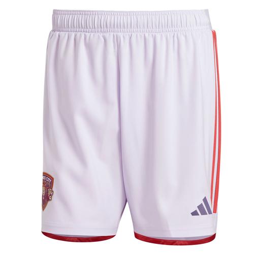 Lila adidas Orlando City SC 2024 Away Authentic Shorts für Herren