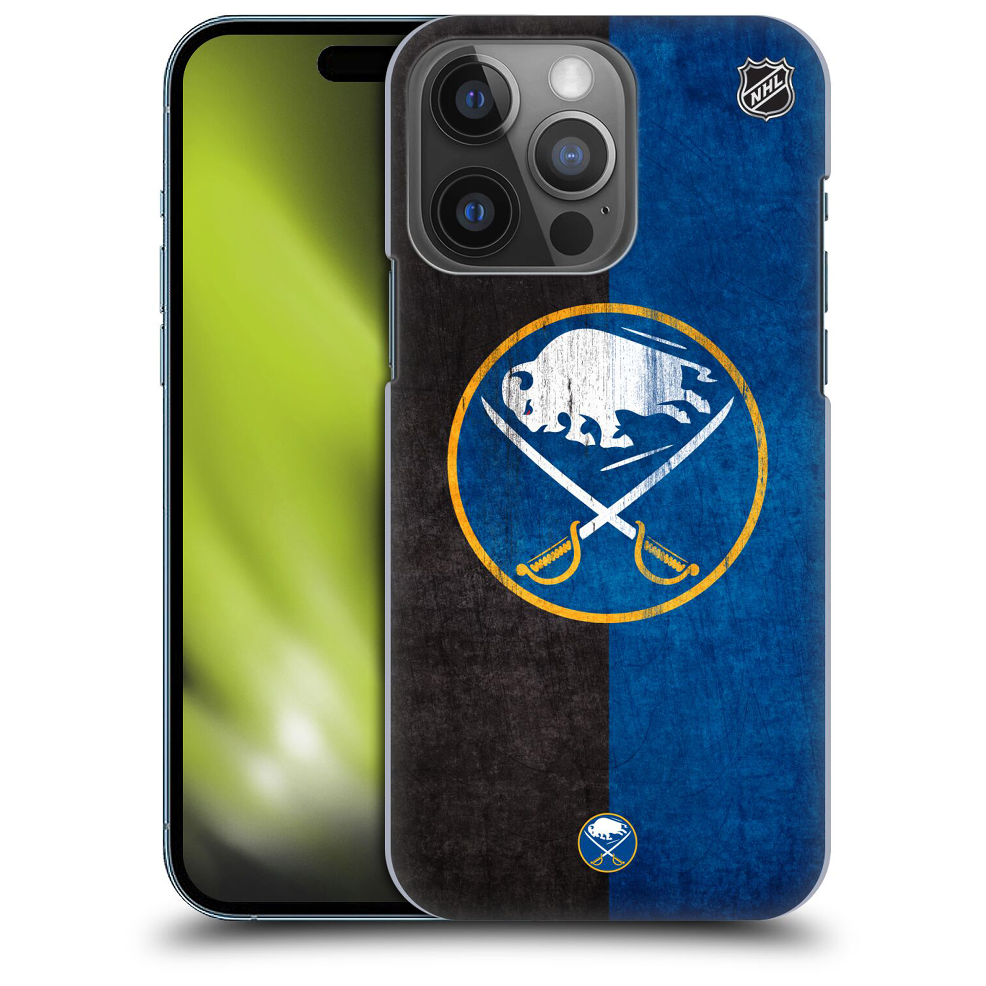 Buffalo Sabres NHL Half Distressed Grafik Phone Case - iPhone Image