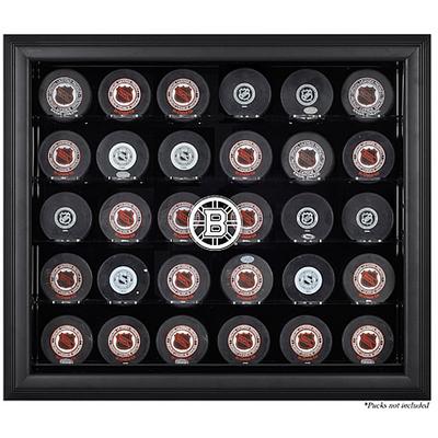 Schwarze Vitrine für 30 Pucks der Boston Bruins Image