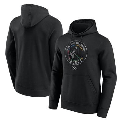 The Olympic Collection Hockey-Piktogramm-Kapuzenpullover – Schwarz – Unisex Image