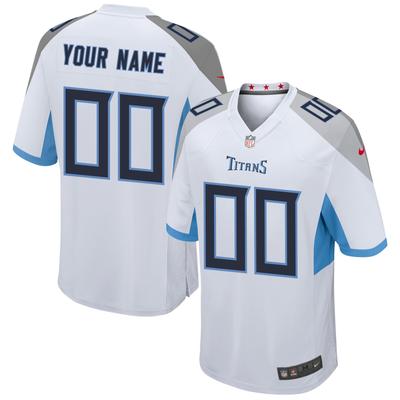 Tennessee Titans Nike Game Auswärtstrikot - Weiß - Personalisiert - Herren Image