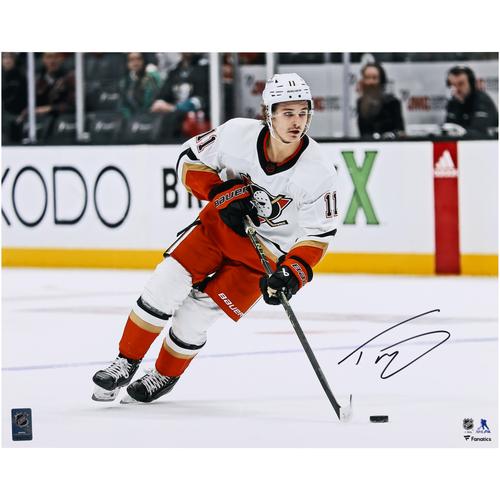 Trevor Zegras Anaheim Ducks signiertes 16